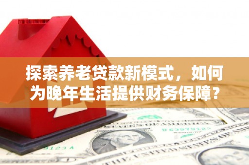 友谊探索养老贷款新模式，如何为晚年生活提供财务保障？