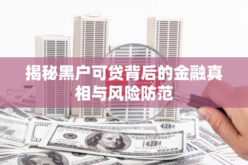 友谊揭秘黑户可贷背后的金融真相与风险防范