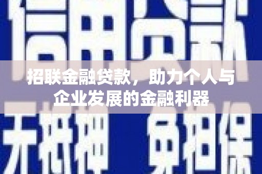 友谊招联金融贷款，助力个人与企业发展的金融利器