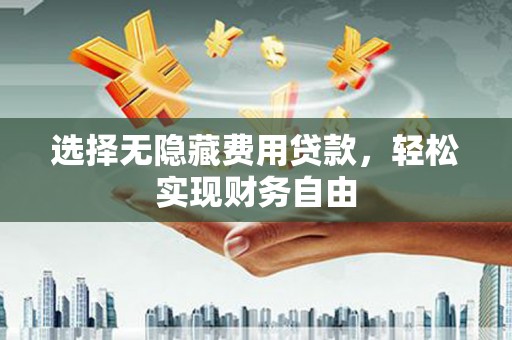 友谊选择无隐藏费用贷款，轻松实现财务自由