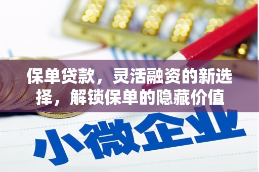 友谊保单贷款，灵活融资的新选择，解锁保单的隐藏价值