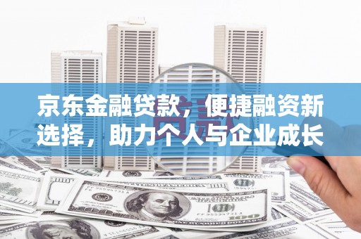 友谊京东金融贷款，便捷融资新选择，助力个人与企业成长