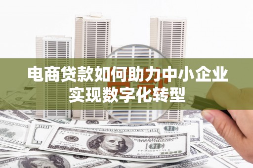 友谊电商贷款如何助力中小企业实现数字化转型