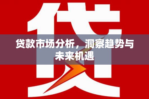 友谊贷款市场分析，洞察趋势与未来机遇