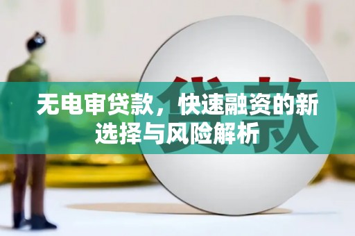 友谊无电审贷款，快速融资的新选择与风险解析