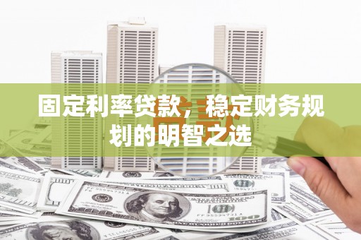 友谊固定利率贷款，稳定财务规划的明智之选