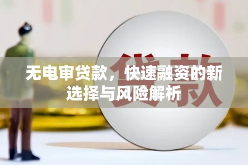 友谊无电审贷款，快速融资的新选择与风险解析
