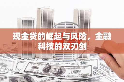 友谊现金贷的崛起与风险，金融科技的双刃剑