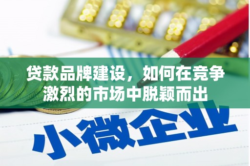 友谊贷款品牌建设，如何在竞争激烈的市场中脱颖而出