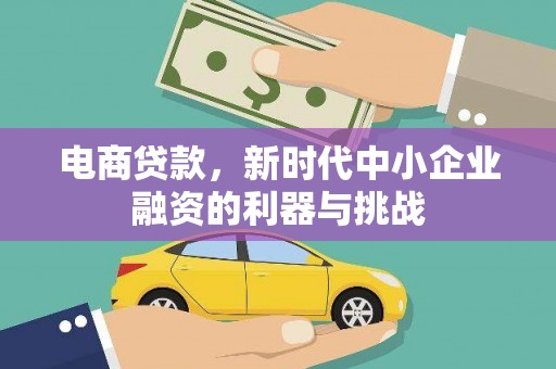 友谊电商贷款，新时代中小企业融资的利器与挑战