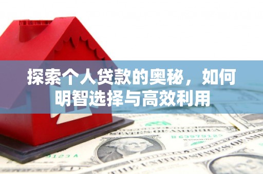友谊探索个人贷款的奥秘，如何明智选择与高效利用