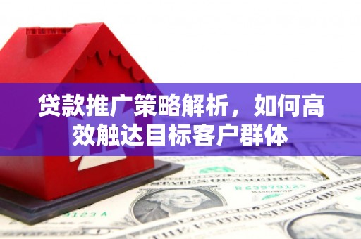 友谊贷款推广策略解析，如何高效触达目标客户群体