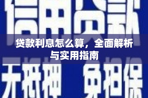 友谊贷款利息怎么算，全面解析与实用指南