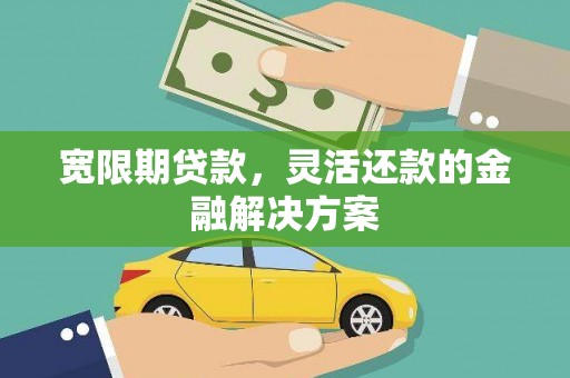 友谊宽限期贷款，灵活还款的金融解决方案