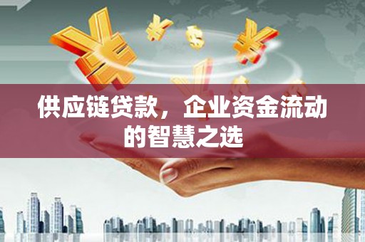 友谊供应链贷款，企业资金流动的智慧之选