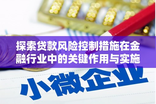 友谊探索贷款风险控制措施在金融行业中的关键作用与实施策略