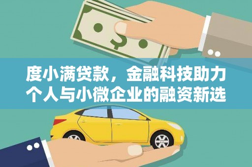 友谊度小满贷款，金融科技助力个人与小微企业的融资新选择