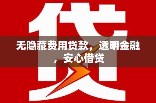 友谊无隐藏费用贷款，透明金融，安心借贷