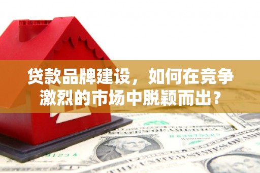 友谊贷款品牌建设，如何在竞争激烈的市场中脱颖而出？