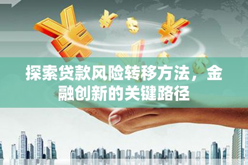 友谊探索贷款风险转移方法，金融创新的关键路径