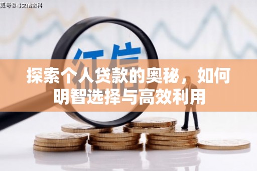 友谊探索个人贷款的奥秘，如何明智选择与高效利用
