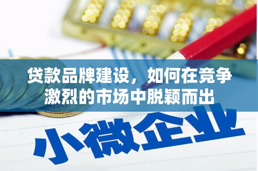 友谊贷款品牌建设，如何在竞争激烈的市场中脱颖而出