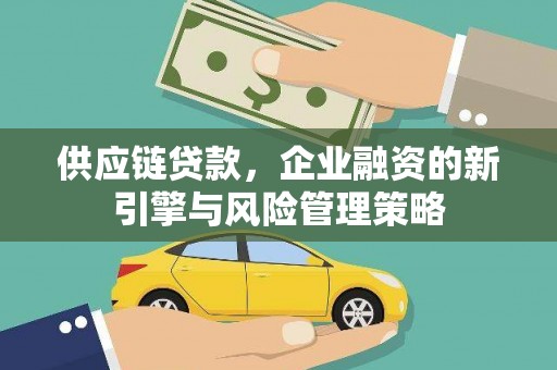 友谊供应链贷款，企业融资的新引擎与风险管理策略