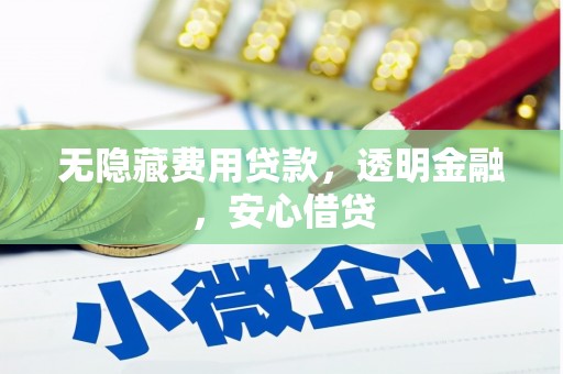 友谊无隐藏费用贷款，透明金融，安心借贷