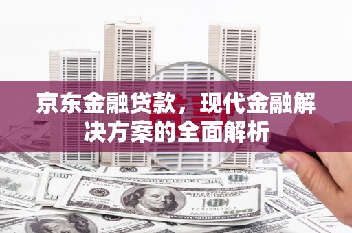 友谊京东金融贷款，现代金融解决方案的全面解析