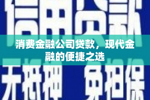 友谊消费金融公司贷款，现代金融的便捷之选