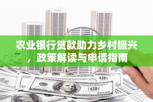 友谊农业银行贷款助力乡村振兴，政策解读与申请指南