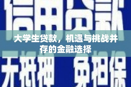 友谊大学生贷款，机遇与挑战并存的金融选择