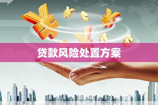 友谊贷款风险处置方案
