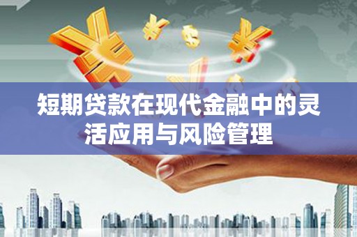 友谊短期贷款在现代金融中的灵活应用与风险管理