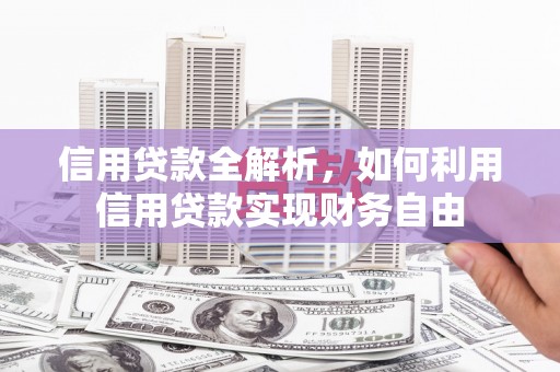 友谊信用贷款全解析，如何利用信用贷款实现财务自由
