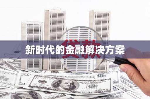 友谊新时代的金融解决方案