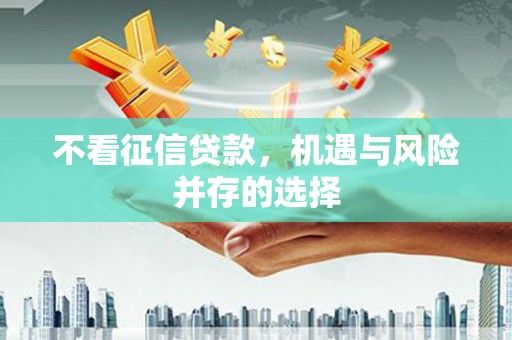 友谊不看征信贷款，机遇与风险并存的选择
