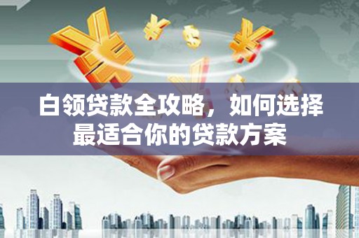 友谊白领贷款全攻略，如何选择最适合你的贷款方案