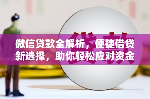 友谊微信贷款全解析，便捷借贷新选择，助你轻松应对资金需求